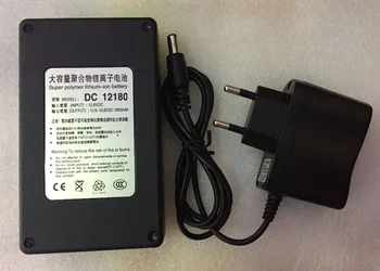 

MasterFire DC 12180 DC 12V 1800mAh Super Polymer lithium-ion Rechargeable Portable Battery for CCTV Camera Transmitter with Plug