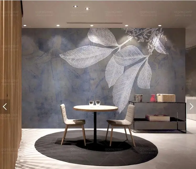 Индивидуальные современном минималистском обои, лист текстуры фрески для гостиной спальня диван фон стены водонепроницаемый обои