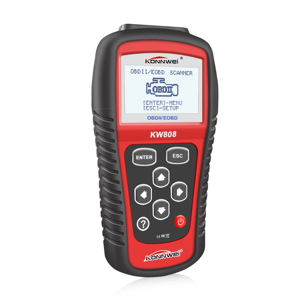 KONNWEI KW808 автоматический сканер Live Data Code Reader контроль двигателя автомобиля диагностический инструмент для CAN и всех современных OBD2 протоколов