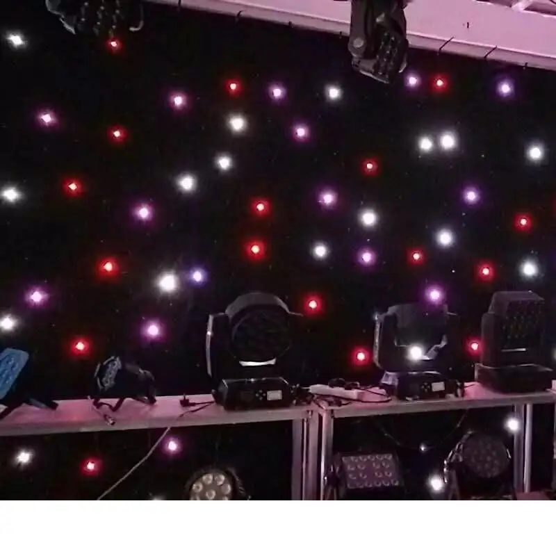 Бесплатная доставка 2*8 м огнестойкая Equinox DJ будка светодиодная Звездная