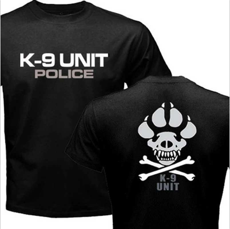 K 9 Special Unit Police Dog Foot Canine Men's Graphic Casual Shirts New