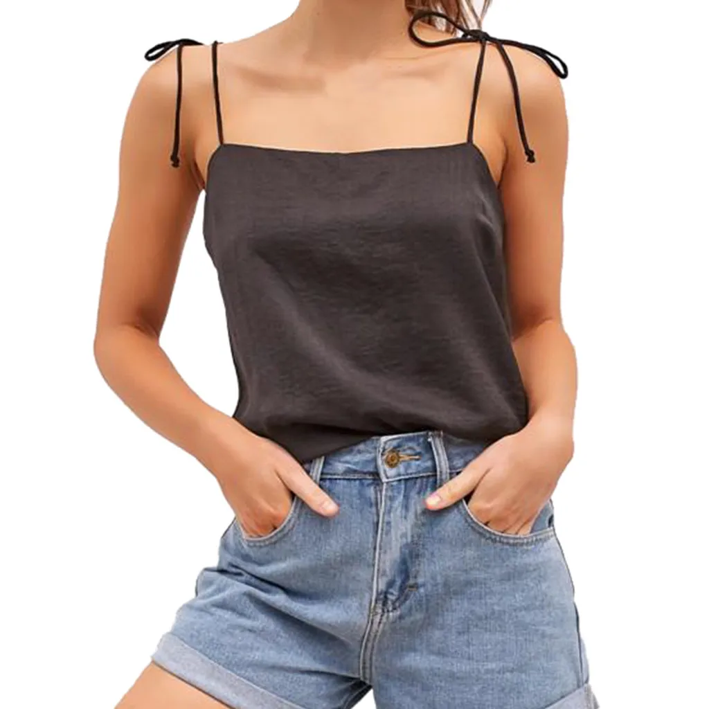 Summer Sexy Bandage Camisole Vest Slash Neck Fashion Women Pure Color Bandage Camisole Vest Sexy Easy Fringe Top #350 Summer Sexy Bandage Camisole Vest Slash Neck Fashion Women Pure Color Bandage Camisole Vest Sexy Easy Fringe Top #350