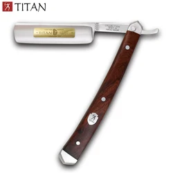 Titan straight razor  wooden handle   hand made  stainless steel blade sharping shaving