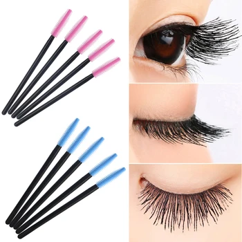 

Makeup Cosmetic Tool Silica Gel Disposable Mascara Wands Applicator Eyelash Extension Brushes Mascara Brush 50Pcs/lot