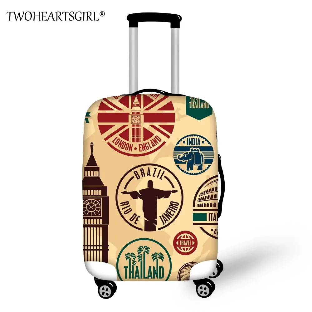 TWOHEARTSGIRL Dust Proof Stretch Luggage Cover Thick Suitcase Protective Cover Newest Travel