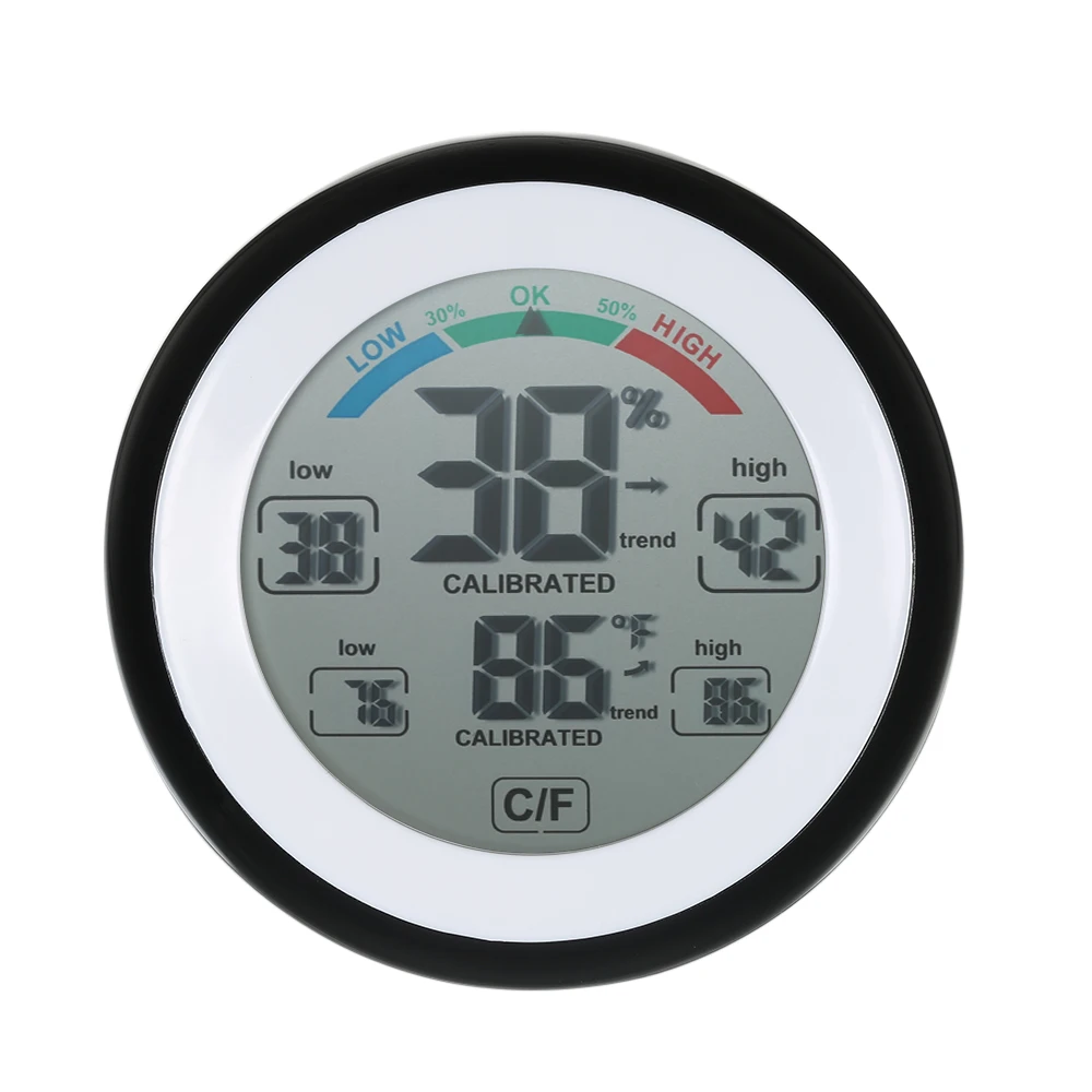 KKmoon гигрометр Termometro цифровой термометр электронный термометр измеритель влажности настенные часы