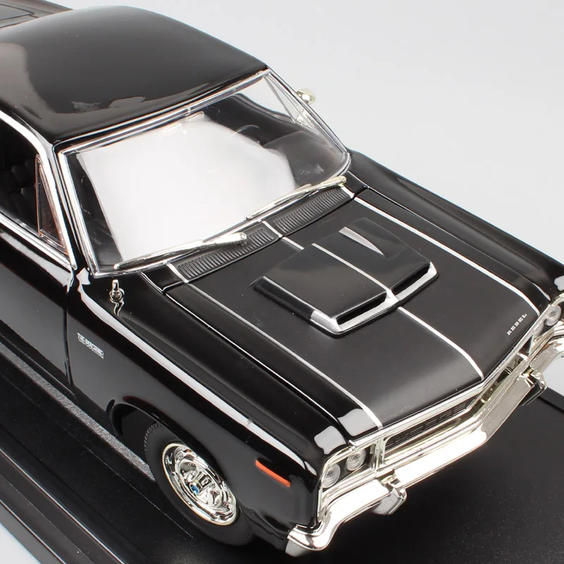 Для мальчиков, 1:18, старый, 1970, Amc Rebel Rambler, классический, масштабный автомобиль, жесткий, литье под давлением, автомобильная модель, игрушка, миниатюрные подарки для коллекции