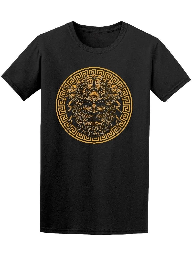 

Greece Zeus God Graphic Men Image Short Sleeves Cotton Fashion T Shirt Free Shipping