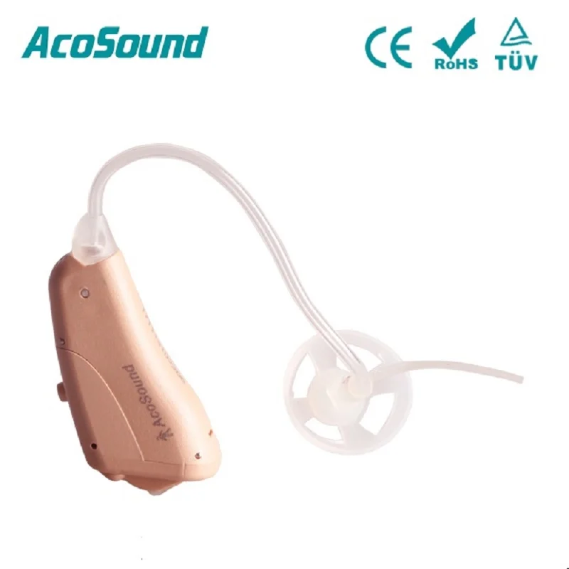 Acosound 610of цифровой слуховых аппаратов уха СПИД небольшой звук Усилители домашние 6 Каналы за ухо слуховой аппарат Ушной уход Инструменты