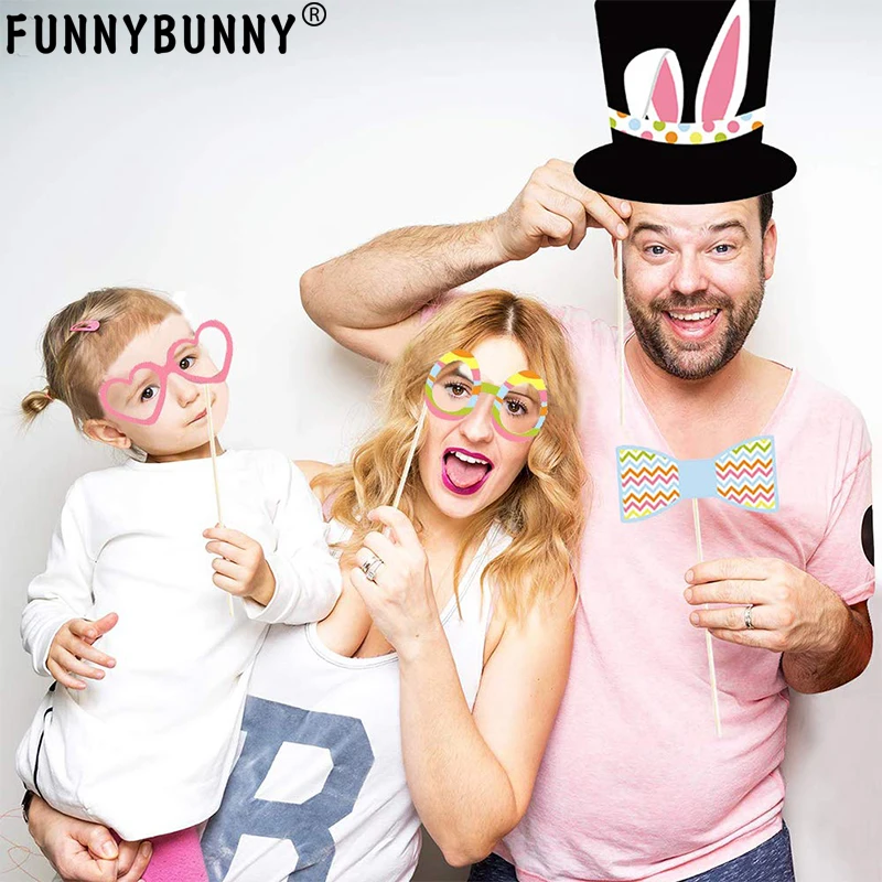 Пасхальный реквизит для фотосессии FUNNYBUNNY Декорации Пасхальной вечеринки набор