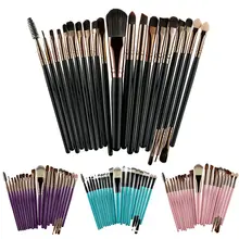 20Pcs/Sets 2017 New Eye Shadow Foundation Eyebrow Lip blending Brush powder brushes for makeup makeup set Tool