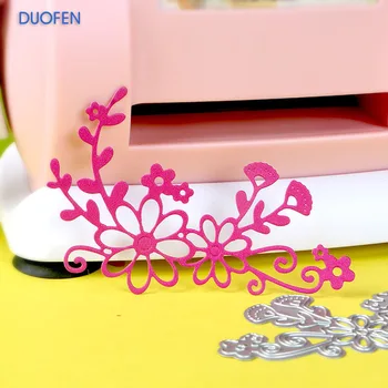 

DUOFEN METAL CUTTING DIES 020026 1pc floral corner cutout lace hollow embossing stencil DIY Scrapbook Paper Album 2018 new