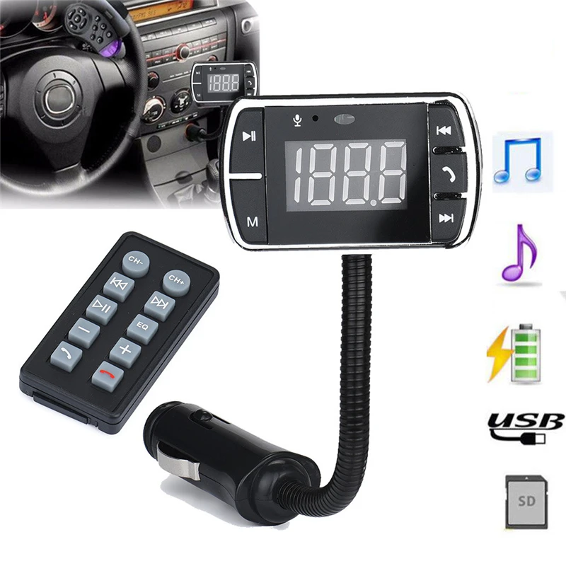 Mosunx автомобильный комплект громкой связи Беспроводной Bluetooth fm передатчик MP3