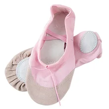 Розовые эластичные балетки на плоской подошве с завязками для девочек; американские 13