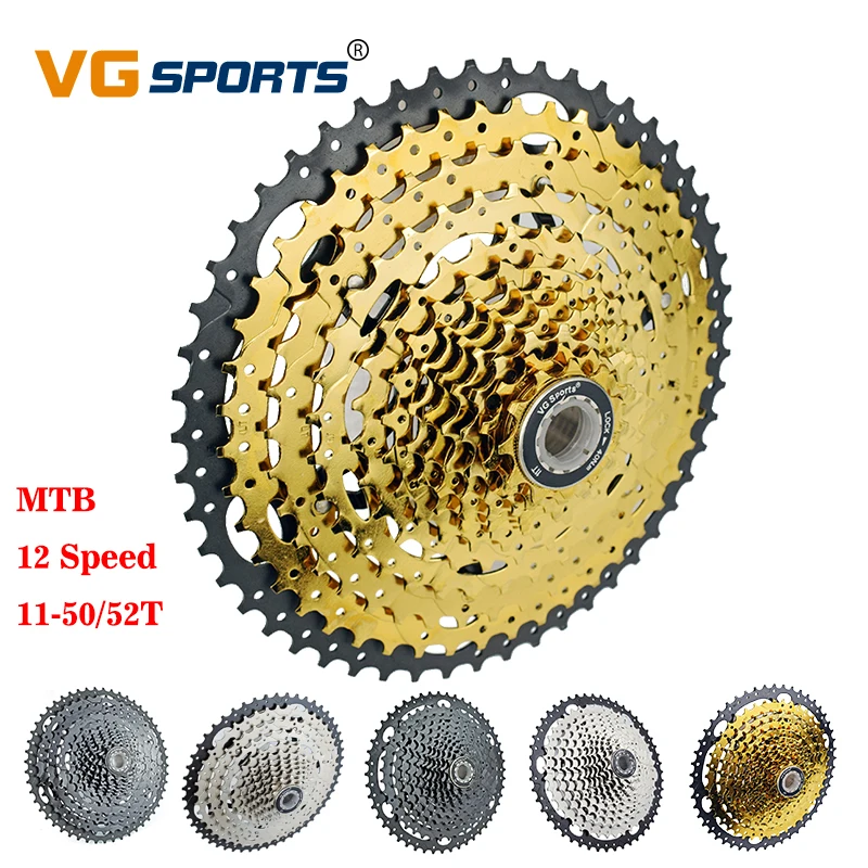 

2019 Hot New MTB ultralight 12 speed 11-50T/52T bicycle freewheel sprockets bike cassette 12S gold mountain bike free wheel