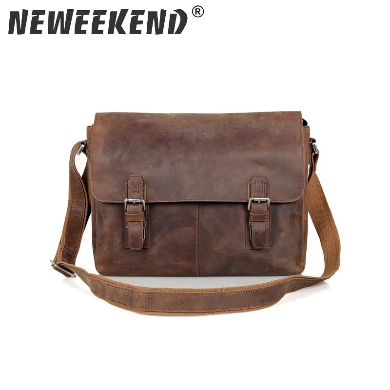 ^*Best Offers Сумка через плечо Neweekend Мужская, винтажная, из натуральной воловьей кожи, для отдыха, 2120 ^*Best Offers Сумка через плечо Neweekend Мужская, винтажная, из натуральной воловьей кожи, для отдыха, 2120