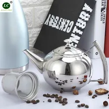 Чайник с фильтром толстый чайник из нержавеющей стали с ситечко чайник с цветами отель, Ресторан бытовой индукции плита