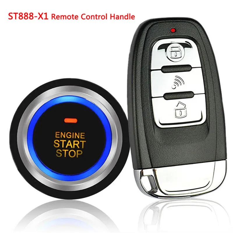 

ST888-X1 12V General Car Alarm System Car Engine Start Stop SUV Keyless Entry Remote Controller Keyless Set Auto Car PKE System
