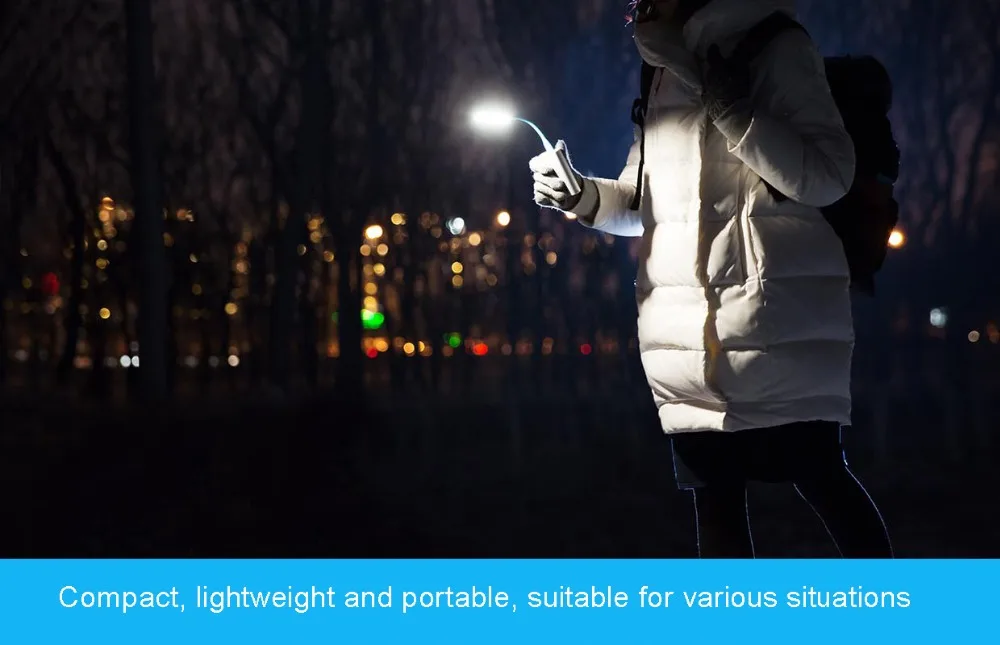 Xiaomi Mijia USB светодиодный светильник, переключатель 5-уровневой яркости USB для хранения энергии/comupter 5 v 1,2 w портативный энергосберегающий