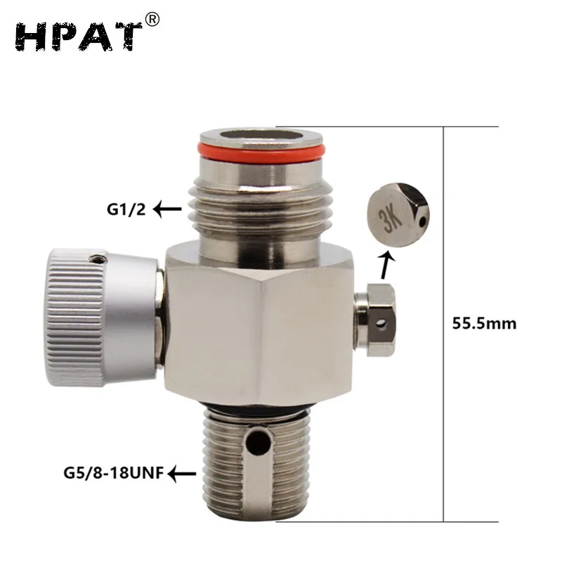 HPAT Пейнтбольный клапан с вкл/выкл 5/8-18UNF резьбовой покрытием Suface