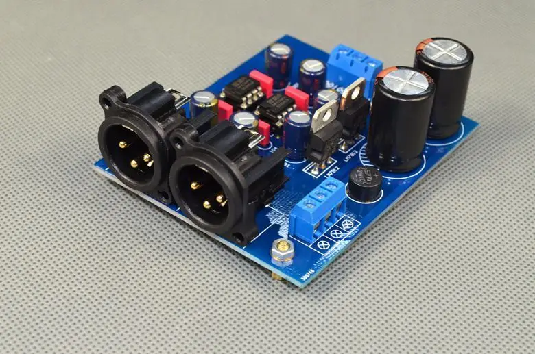 Собранная двухканальная односторонняя балансировочная плата DRV134PA|assembled board| |
