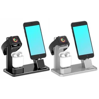 

Besegad 3 in 1 Aluminum Alloy Charging Holder Dock Station Charger Stand for Apple Watch Series 2 3 4 AirPods iPhone X Xs Max