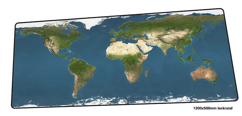 Карта мира коврик для мыши 1200x500 мм коврик для мыши крутой игровой коврик для мыши геймер HD узор большой персонализированный коврик для мыши Клавиатура ПК коврик - Цвет: size 1200x500x2mm