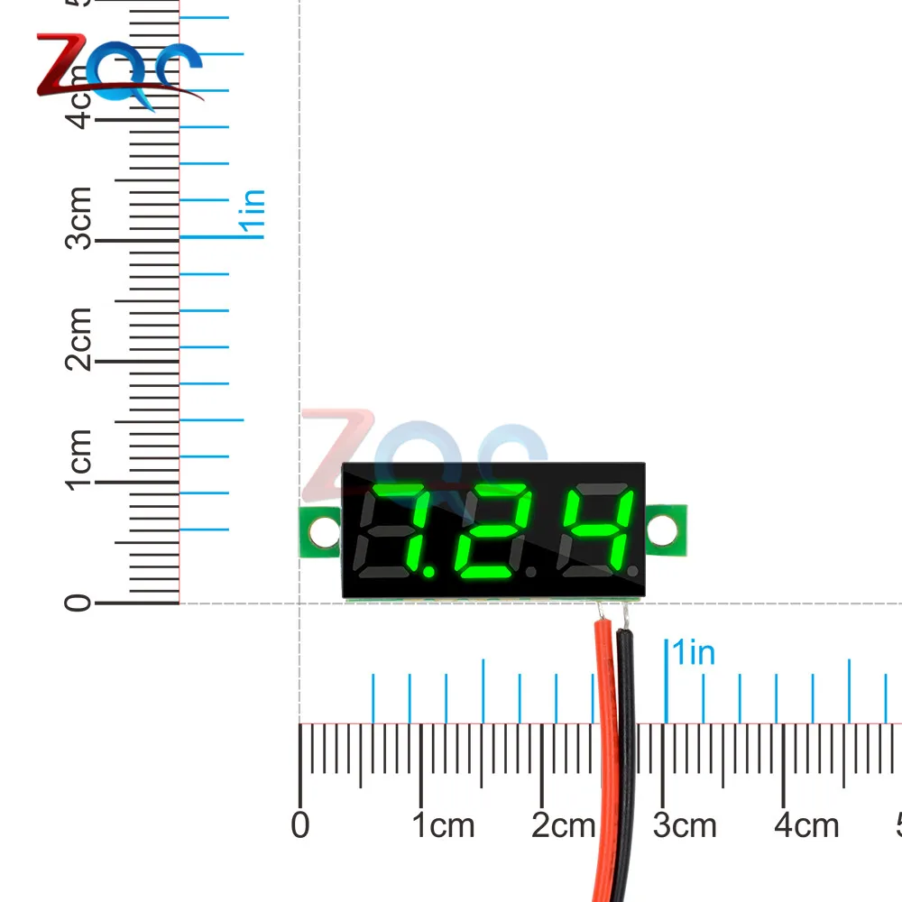 0,28 дюйма постоянного тока 0-100 в 3,5-30 в 2 3 провода мини Манометр вольтметр светодиодный дисплей цифровой Панель вольтметр детектор монитор