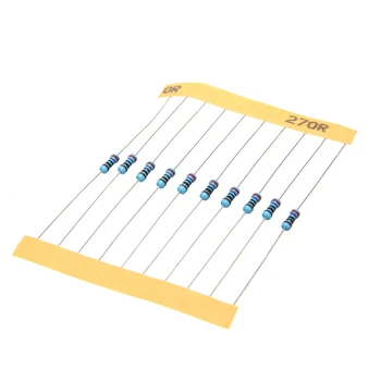 

300pcs/set Metal Film Resistors 30 Values 1/4W 1Ω-1MΩ Electronic Resistance Assortment Passive Components Kit