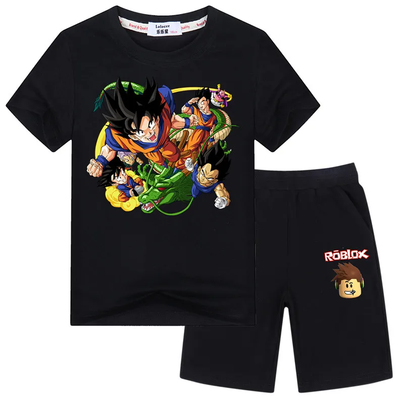 2019 Summer Dragon Ball Z Goku Short Sleeved T Shirts And Roblox Game Shorts Pants Clothes Set 2pcs Outfits Sets Buy At The Price Of 5 70 In Aliexpress Com Imall Com - goku roblox pants