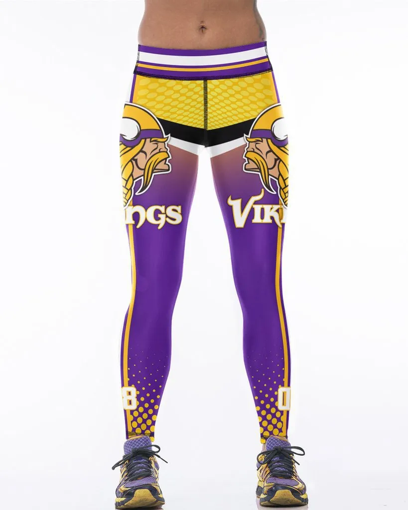

Unisex Football Team Vikings 08 Print Tight Pants Workout Gym Training Running Yoga Sport Fitness Exercise Leggings Dropshipping