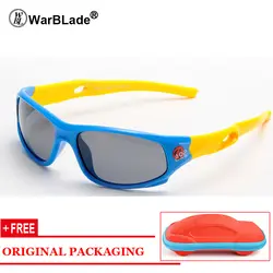 Детская поляризованные солнцезащитные очки детские по уходу за детьми УФ очки безопасности TR90 Рамка Марка очки солнцезащитные очки для