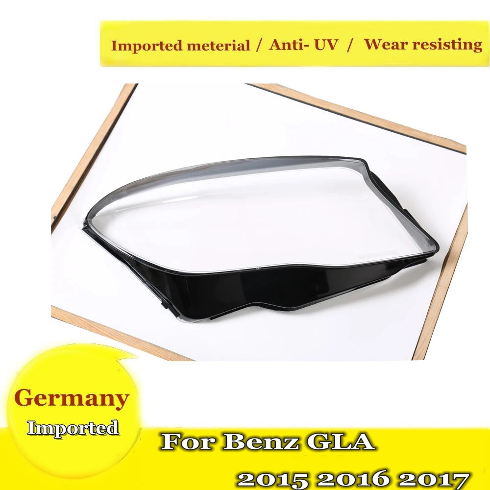 

Left Right Car Headlight Headlamp Fog Light Clear Lens Light Covers Case for Benz GLA 2015 2016 2017 headlight retrofit