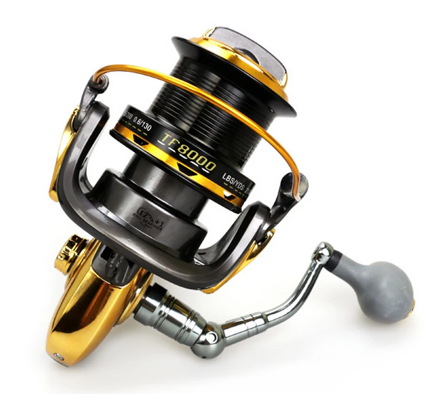 

BIG Large Fishing reel Metal CNC rocker Distant Wheel Mix drag 24kg/52lb Strength spinning reel Saltwater Sea fishing