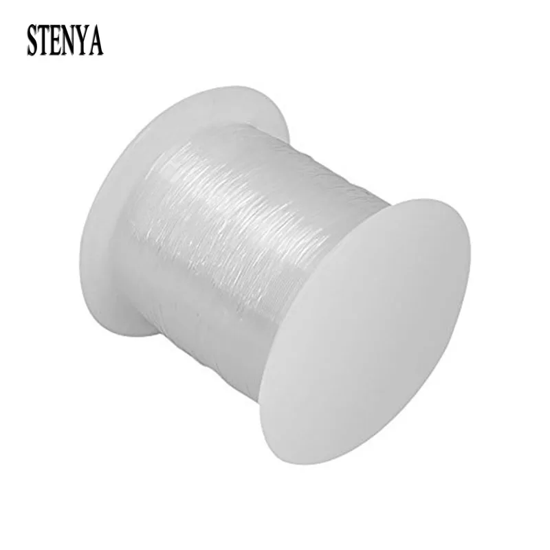 

Stenya No Elastic Stretch 1 Roll Clear DIY Crystal Bead Thread Necklace Bracelet String Jewelry Findings Beading Cord 0.3mm Lot