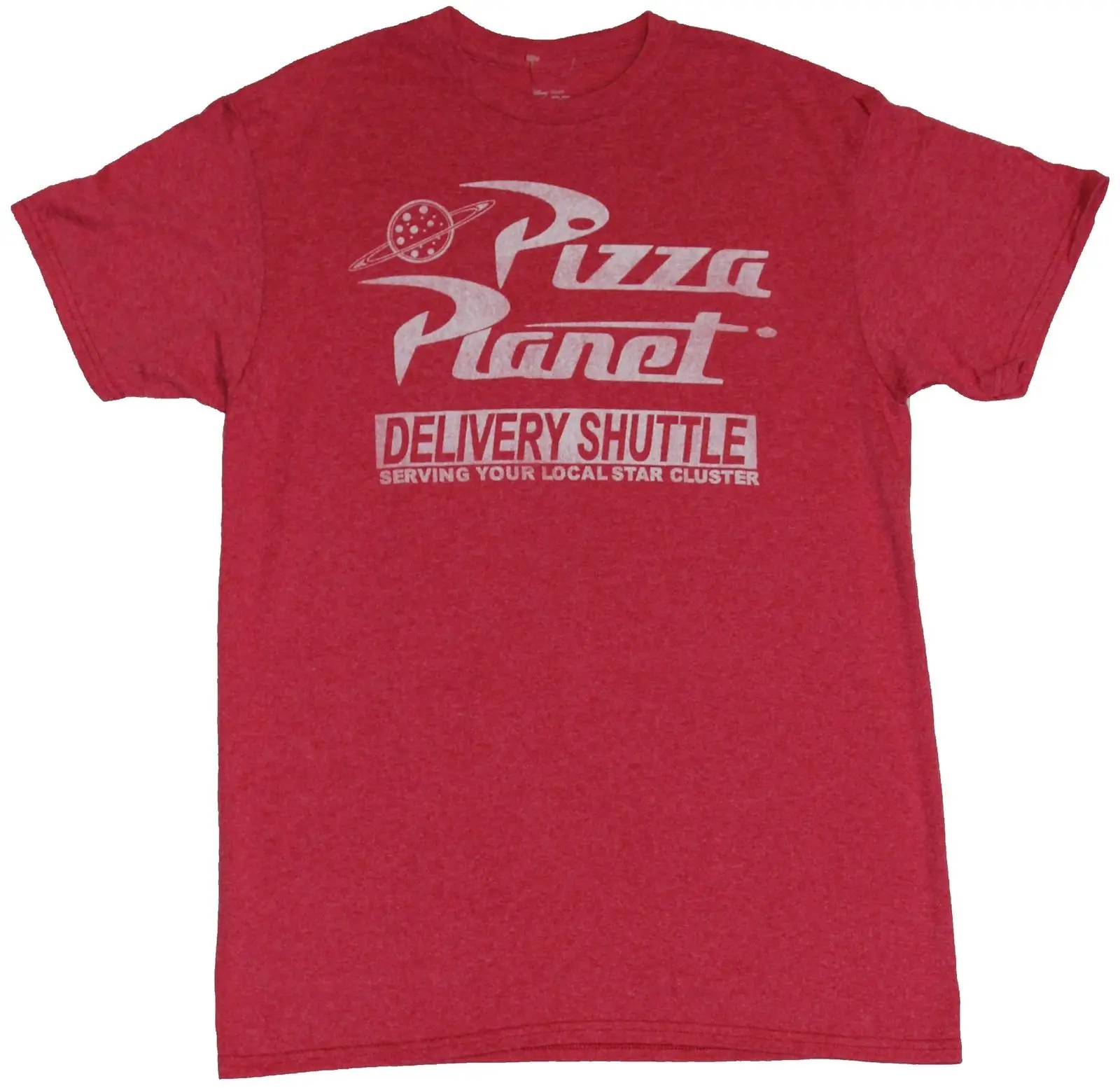 Toy Story Mens T-Shirt - Pizza Planet Delivery Shuttle Distressed Logo Comfortable t shirt Casual Short Sleeve TEE | Мужская одежда