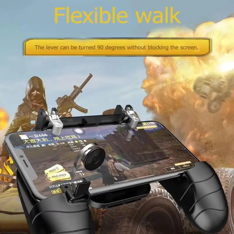 

Operation Wireless Gamepad Remote Control L1R1 Fire Shooter Accessories IOS Android Pubg Eating Chicken Gamepad