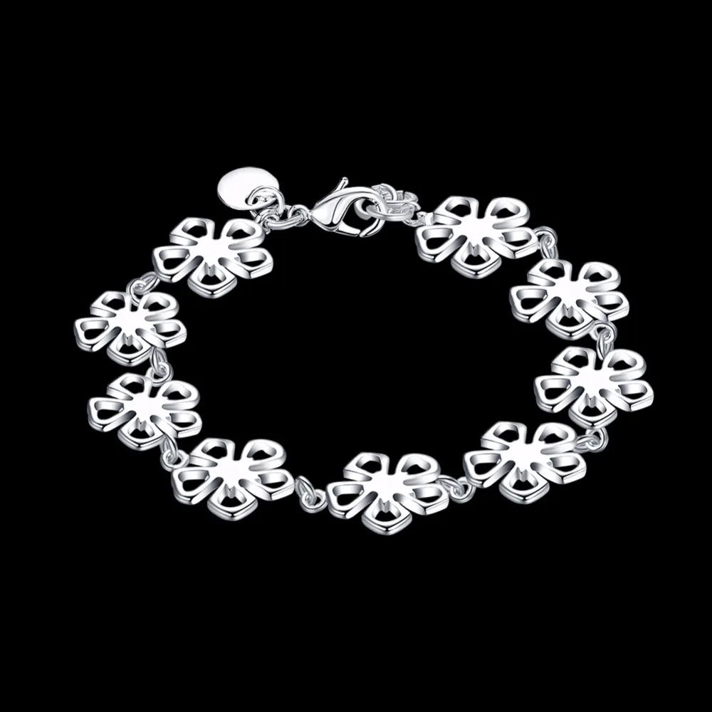 

2017 Cute Bracelet Daisy Flower 925 pure silver plated South Korea Fashion Simple Accessories Bracelet for Women Fashion Jewelry