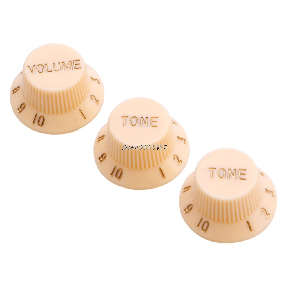 Cream Guitars Knob 1 Volume 2 Tone Control Knobs For Guitarsin Guitar