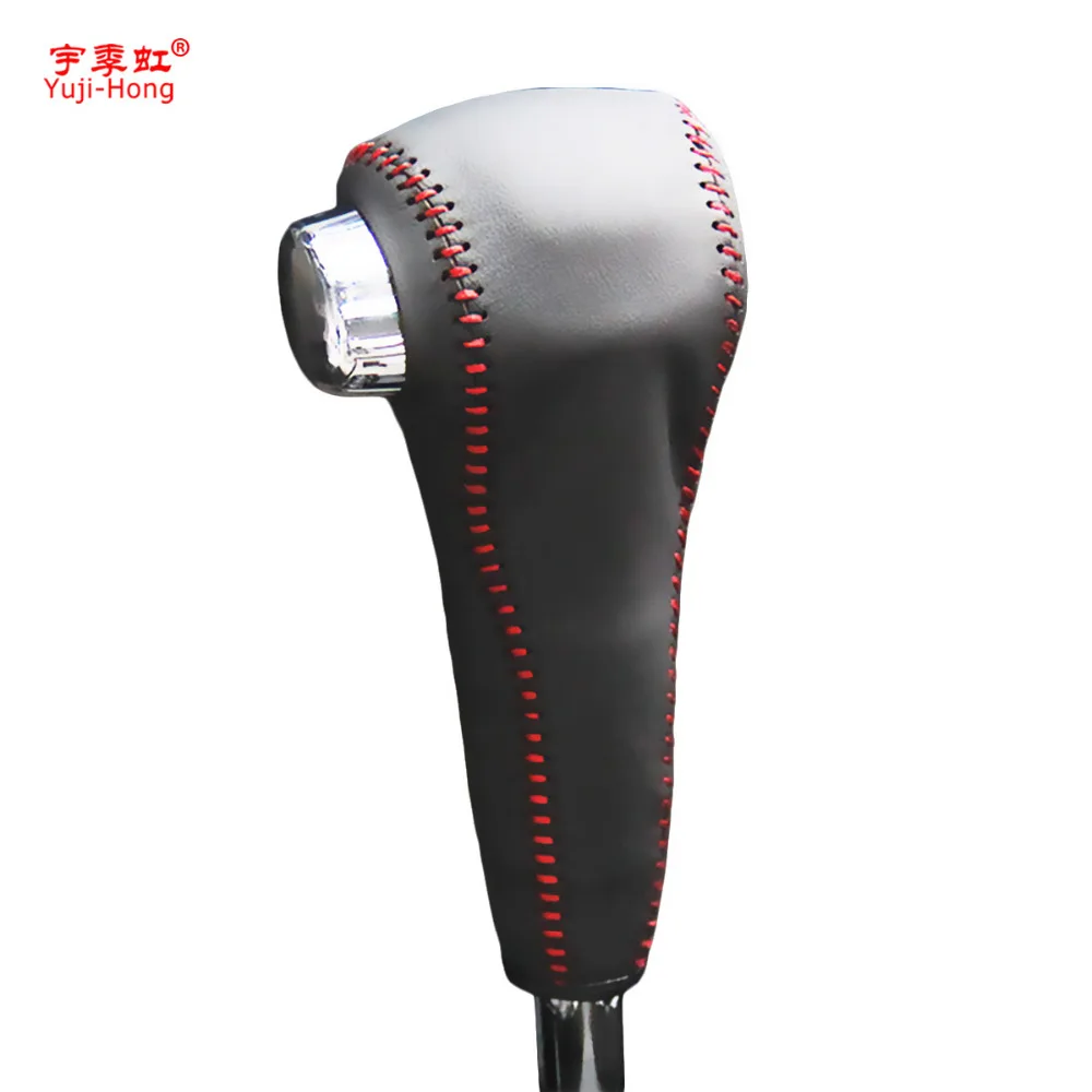 

Yuji-Hong Car Gear Covers Case for Honda CITY 2008-2012 Automatic Shift Collars Genuine Leather Auto Hand-stitched Cover