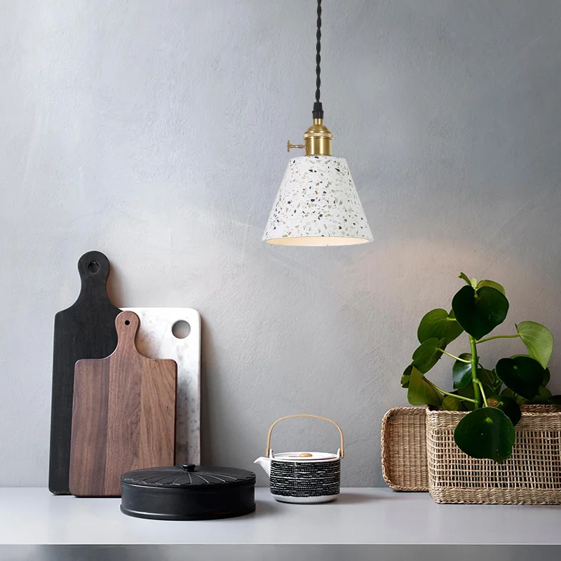  Nordic cement chandelier vintage industrial style restaurant lamp creative personality bar bedroom  - 33060339783