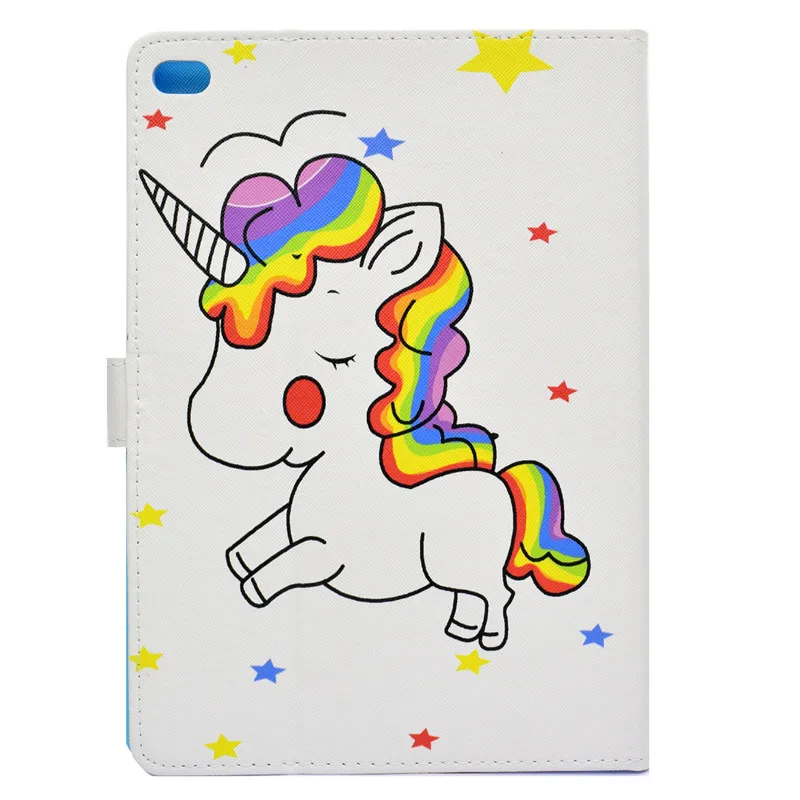 Wekays For Apple IPad 9.7 inch 2017 Cartoon Unicorn Leather Stand Case sFor Coque IPad 9.7 2017 A1822 A1823 Tablet Cover Cases