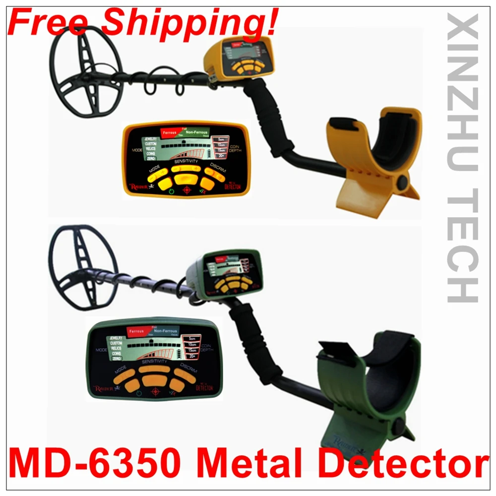 

Orignal MD-6350 Metal Detector professional underground gold detector MD6350 with yellow and green color
