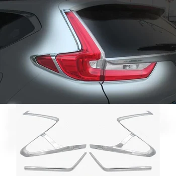 

Car Styling For Honda CR-V CRV 2017 Car Taillight Tail Lights Covers Chrome Trim Chromium Styling Universal External Decoration