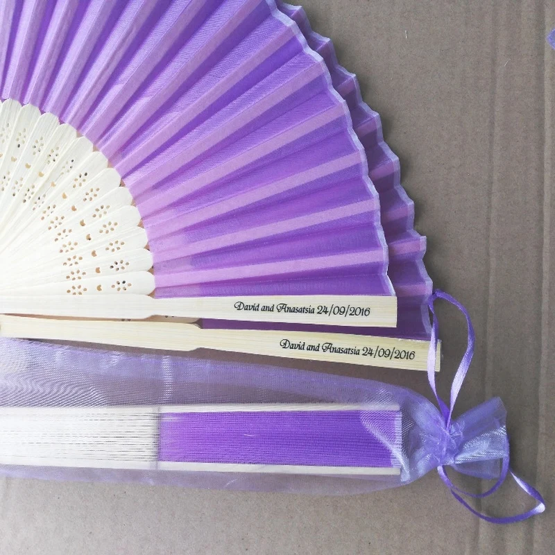 DHL-100-stks-partij-gepersonaliseerde-zijde-ventilator-zijde-bruiloft-fan-met-organza-zak-verpakking (1)