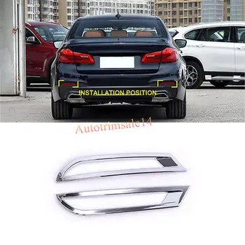 

2PCS ABS Rear Fog Lamp Cover Trim For BMW 5 Series 2017-2018 G30 M Sport Package