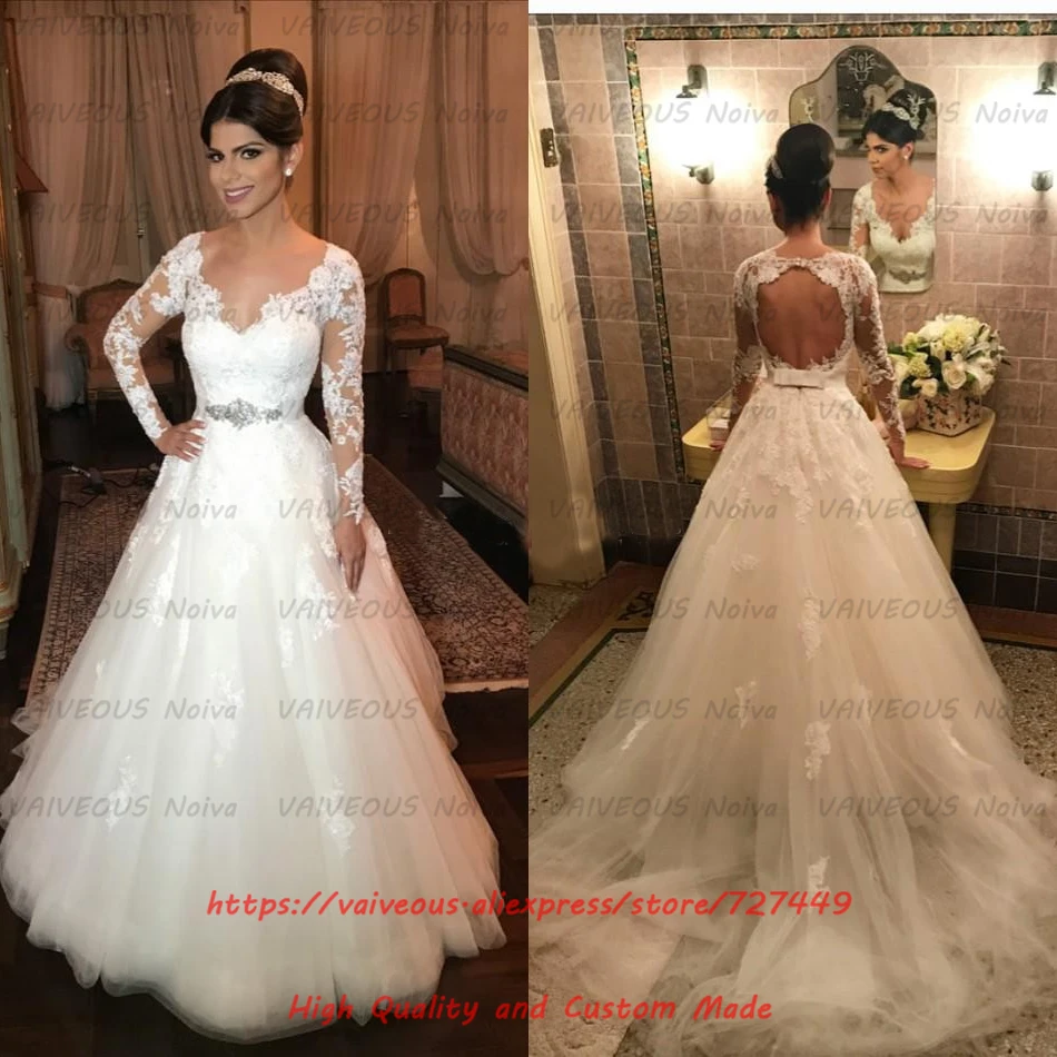 Vestido De Novia Boho женское свадебное платье с открытой спиной кружевное невесты