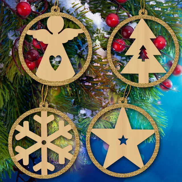 20pcs wooden christmas tree ornaments wood laser cut hanging crafts christmas new year party decorations home - Wooden Christmas Tree Ornaments 20pcs wooden christmas tree ornaments wood laser cut hanging crafts christmas new year party decorations home - Wooden Christmas Tree Ornaments
