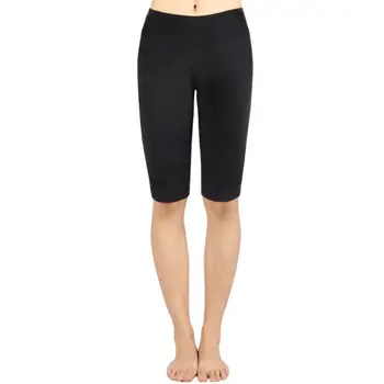 

Women High Rise Seamless Skinny Sport Pants Lady 2019 Casual Solid Color Butt Lift Boxer Fitness Tights Half Pants