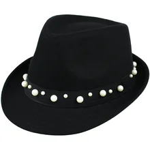 Джентльмен высокое качество Винтаж джаз шляпа высокая-конец Для мужчин Для женщин Танцы шляпа Британский стиль шляпа красные, черные